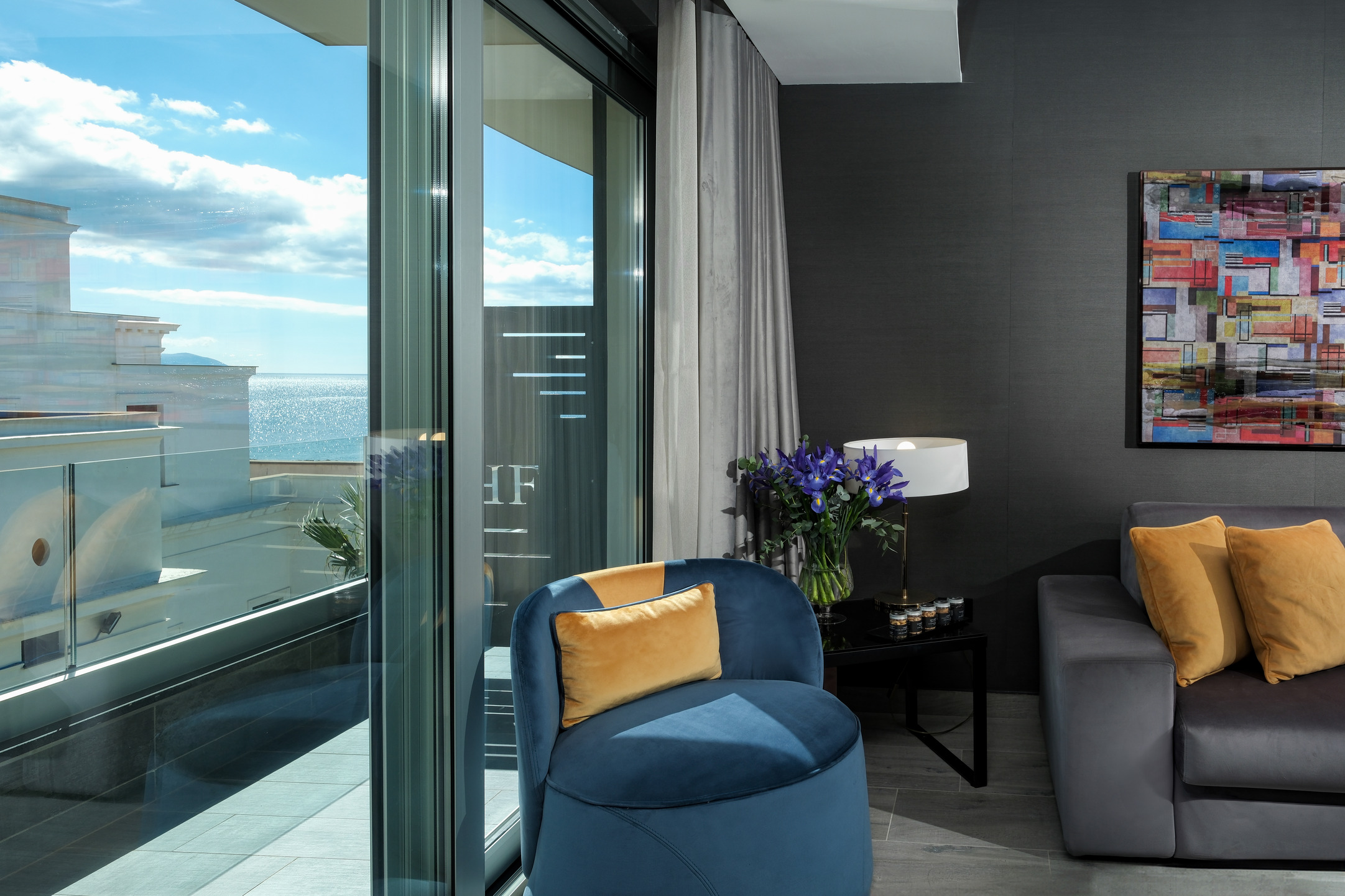 La vista sull'isola di Capri della Junior Suite