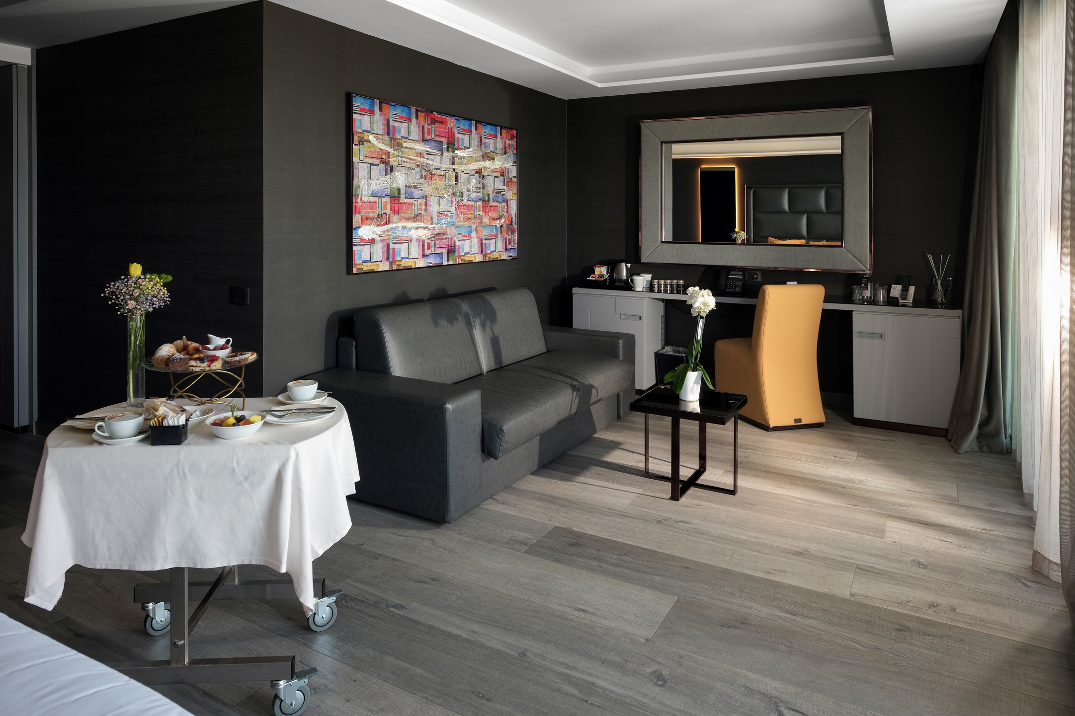 Colazione in camera vista mare