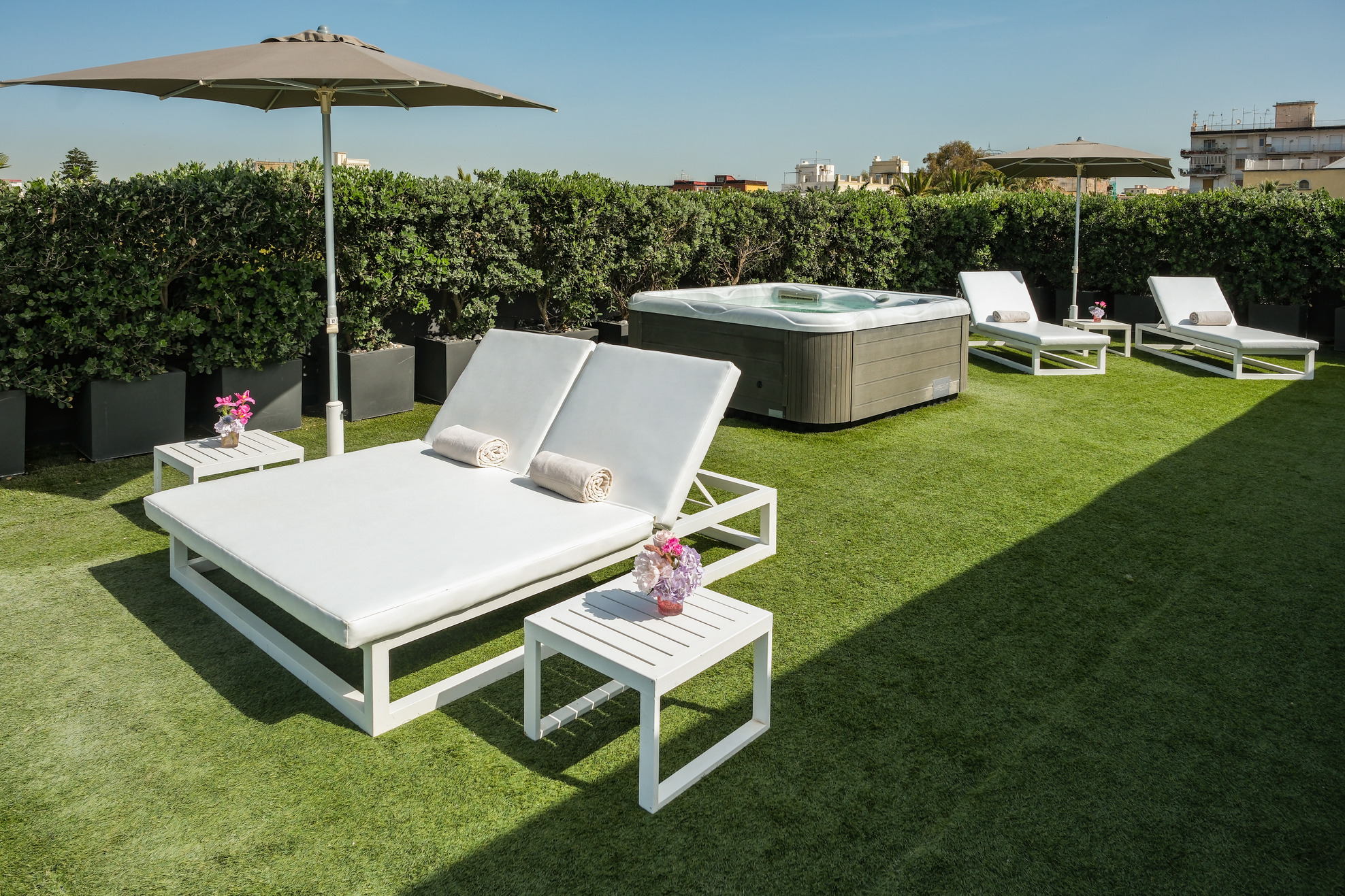 Terrazza vista mare con solarium